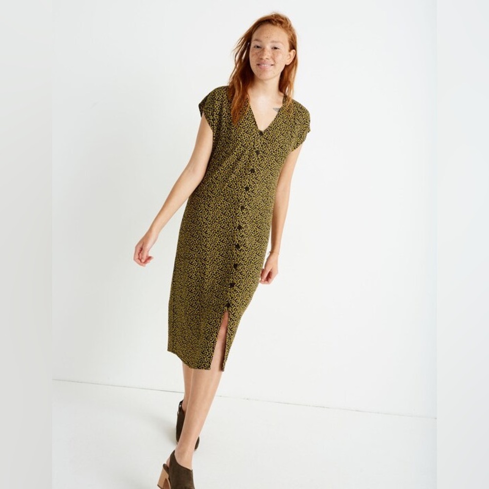 Madewell Easy Midi Dress in Bitsy Floral